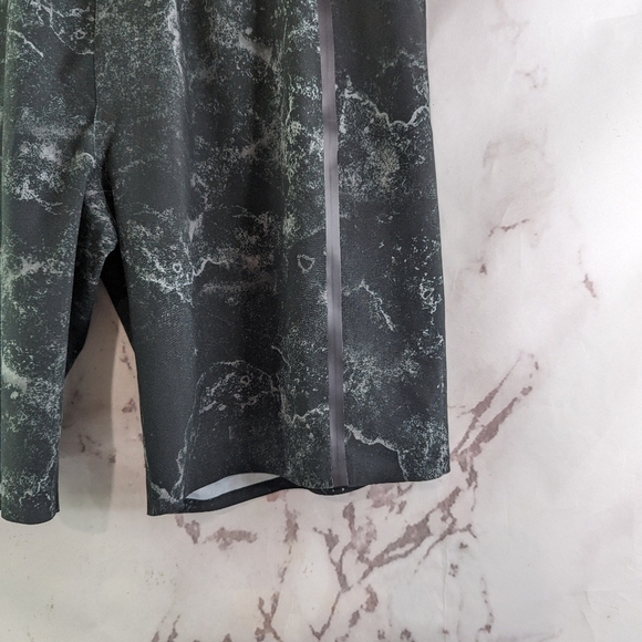 Gillz Swim Trunks Mens 32 Black Green Board Shorts Hybrid Seamless Jet Assault - Picture 4 of 11